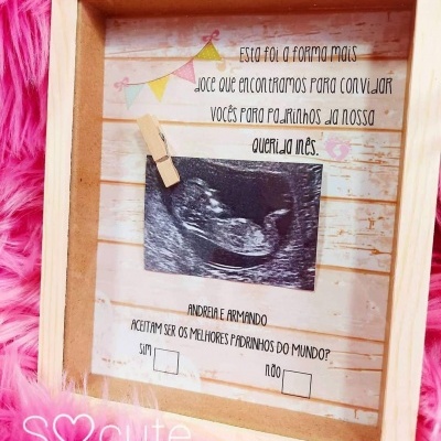 Quadro convite aos padrinhos