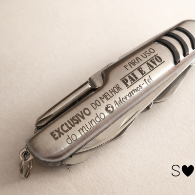 Canivete Personalizado “Pai. Avô. Herói.”