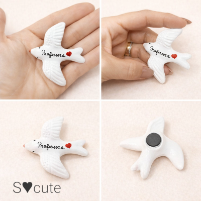 Andorinha Personalizada - Amor em íman