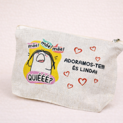Necessaire Divertido para Mãe – “Mãe! Mãe! Quiéé?” com Mensagem Amorosa