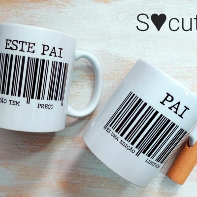 Caneca PAI - código de barras