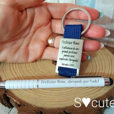 Conjunto Porta-chaves + Caneta
