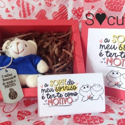 Box Love Clubes BL2 "A sorte do meu sorriso é ter-te como motivo"