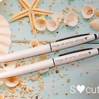 Caneta "Amigas até sermos velhinhas"