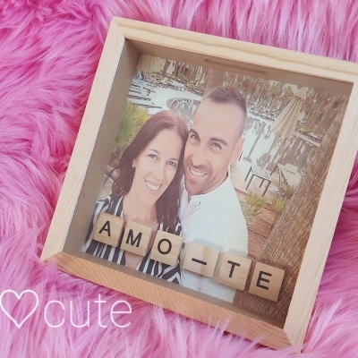 Quadro mealheiro "amo-te"