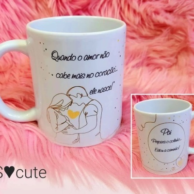 Caneca - Pai prepara o colinho... estou a caminho