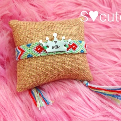 Pulseira colorida MÃE RAINHA