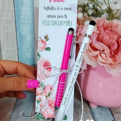 Conjunto caneta + lápis infinito "Infinito é o meu amor por ti"