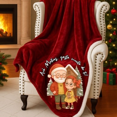 Manta de Natal - avô