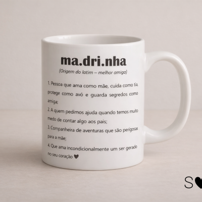 Caneca Personalizada para Madrinha e Padrinho – Presente Especial e Original
