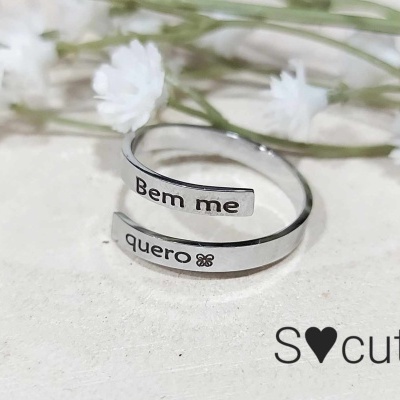 Anel ajustável  "Bem me quero"