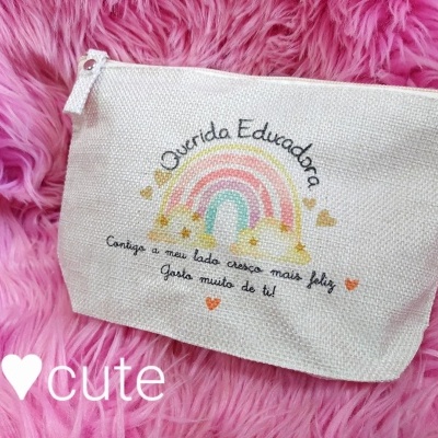 Necessaire/bolsa Arco-íris