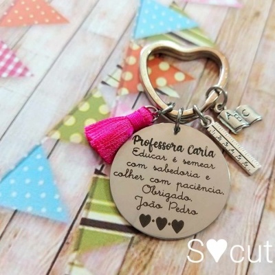 Porta-chaves Professora/Educadora/Auxiliar
