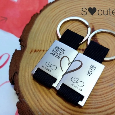 Porta-chaves casal - Juntos somos um só