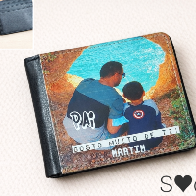 Carteira Personalizada com Fotografia – Um Amor que Anda Sempre Consigo