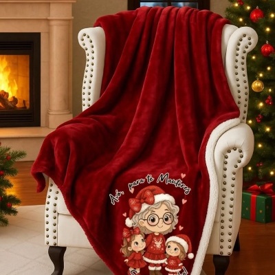 Manta de Natal - avó