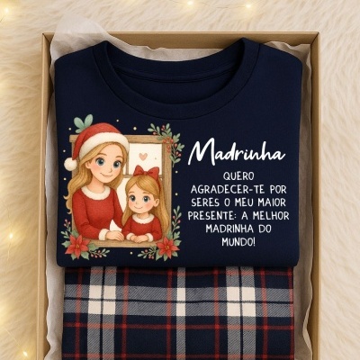 Pijama de Natal - Madrinha