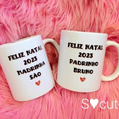 Caneca com foto e mensagem