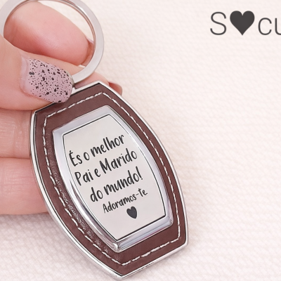 Porta-Chaves “O Melhor Pai e Marido do Mundo” – Um Amor que se Carrega Todos os Dias