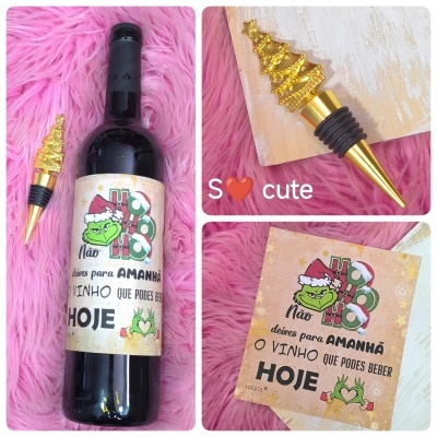 Kit para garrafa de vinho - Não deixes para amanhã o vinho que podes beber hoje