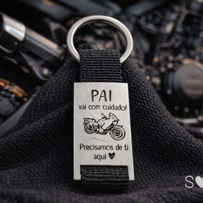 Porta-chaves Motard para Pai – Presente Dia do Pai
