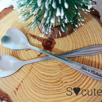 Colheres chá/café gravadas