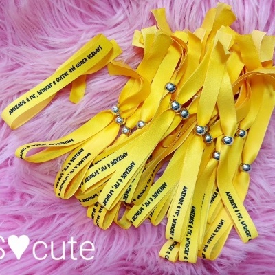 Pulseiras em tecido personalizadas