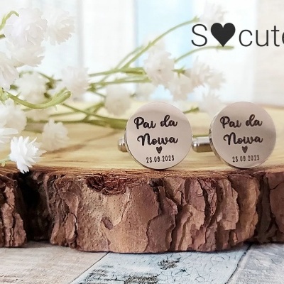 Botões de Punho pai da(o) noiva(o)