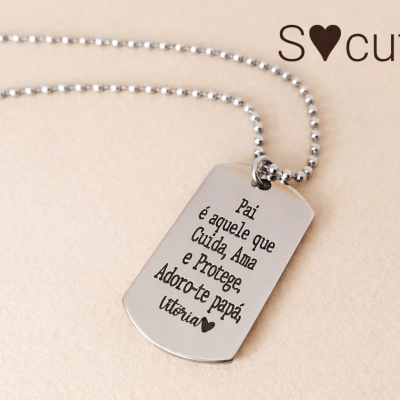 Colar Personalizado Pai – Amor que Protege