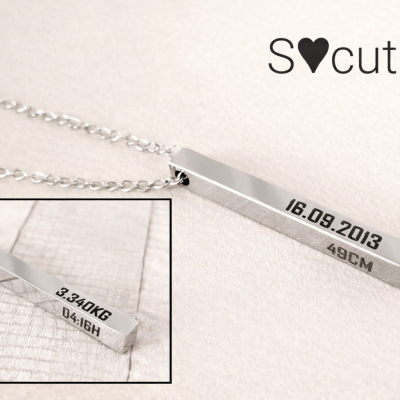 Colar Personalizado – Dados de Nascimento