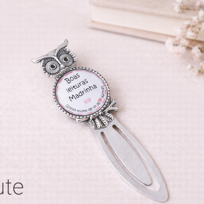 Marcador de Livro Personalizado com Nome – Presente Especial para Madrinha