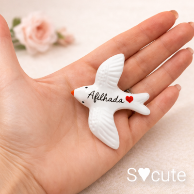 Andorinha Personalizada - Amor em íman