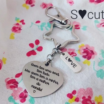 Porta-chaves Quem tem uma irmã tem tudo