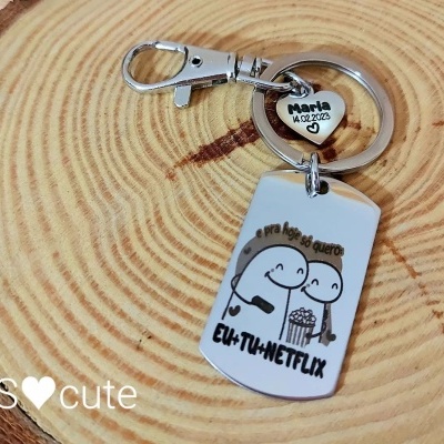 Porta-chaves Flork - EU+TU+NETFLIX