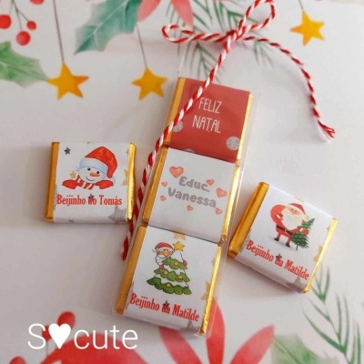 Napolitanas chocolate natalícias