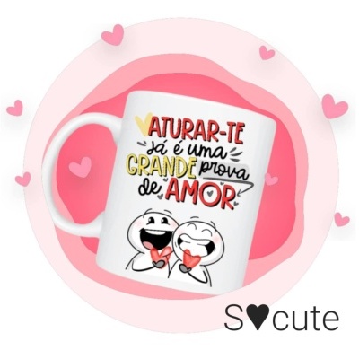 Caneca Flork - Aturar.te já é uma grande prova de amor!