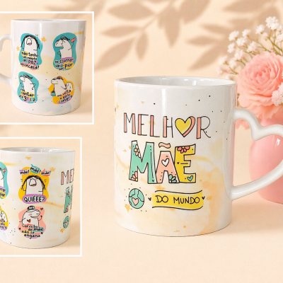 Caneca Divertida para Mãe – Florks Engraçados