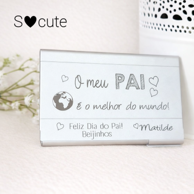 Porta-Cartões Personalizado – Para o Melhor Pai