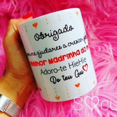 Caneca obrigado madrinha