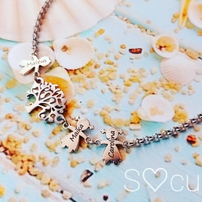 Colar árvore da vida - família