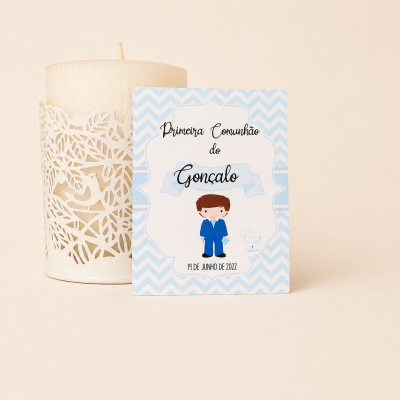 Íman de Frigorífico Personalizado (Batismo, Comunhão ou Crisma)