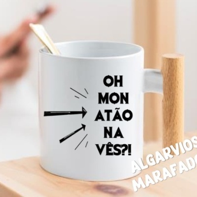 Caneca "OH MON ATÂO NA VÊS?!"