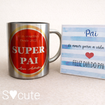 Caneca em aço SUPER PAI