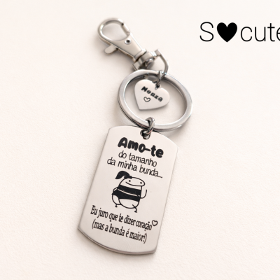 Porta-chaves Flork - Bunda maior que coração