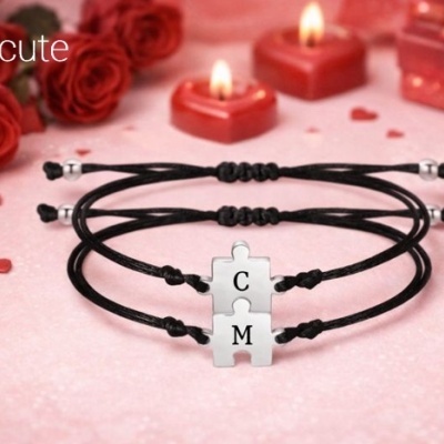 Conjunto pulseiras puzzle