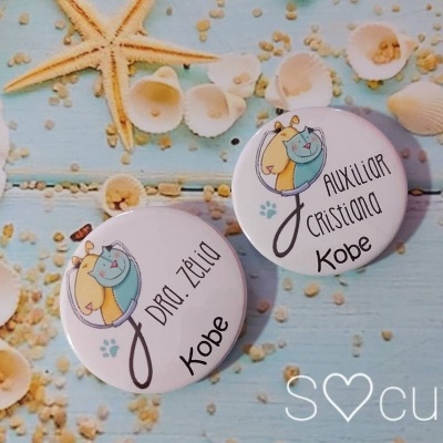 Crachás personalizados Clínica Veterinária