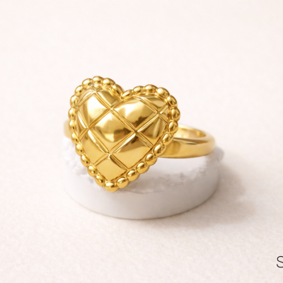 Anel Essence Coração Real - Peça Única