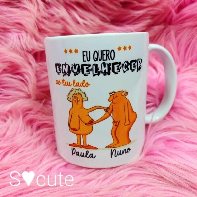 Canecas envelhecer juntos
