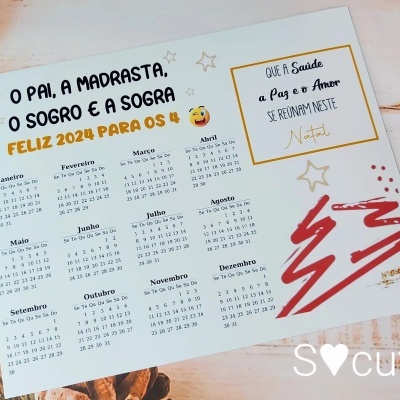 Íman calendário natalício