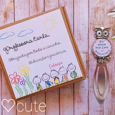 Marcador de livro coruja